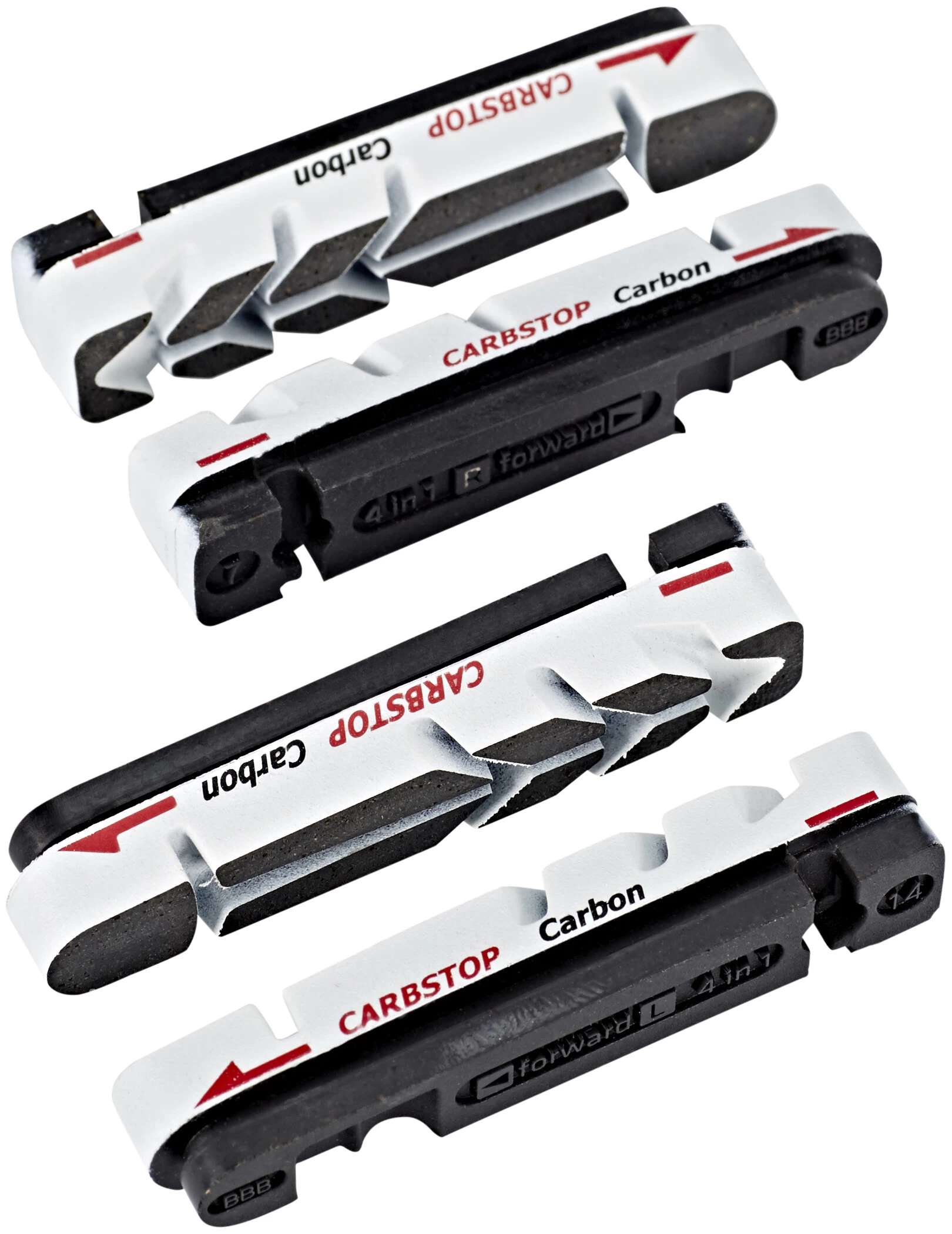 BBB Cycling CarbStop Cartridge BBS-29 Brake Shoes Grey 1 BBB Cycling CarbStop Cartridge BBS-29 Brake Shoes Grey