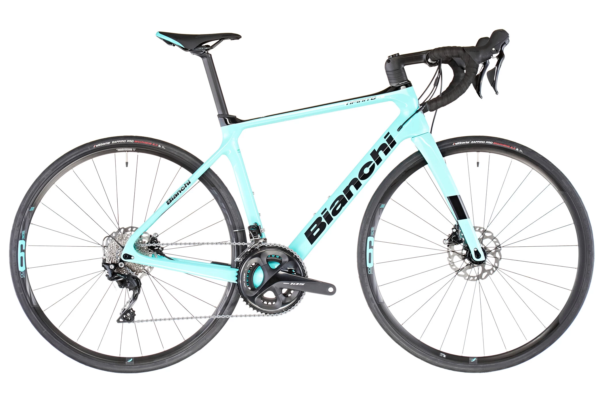 Bianchi Infinito XE Disc 105 Celeste/black Full Glossy 2 Bianchi Infinito XE Disc 105 Celeste/black Full Glossy - Image 2