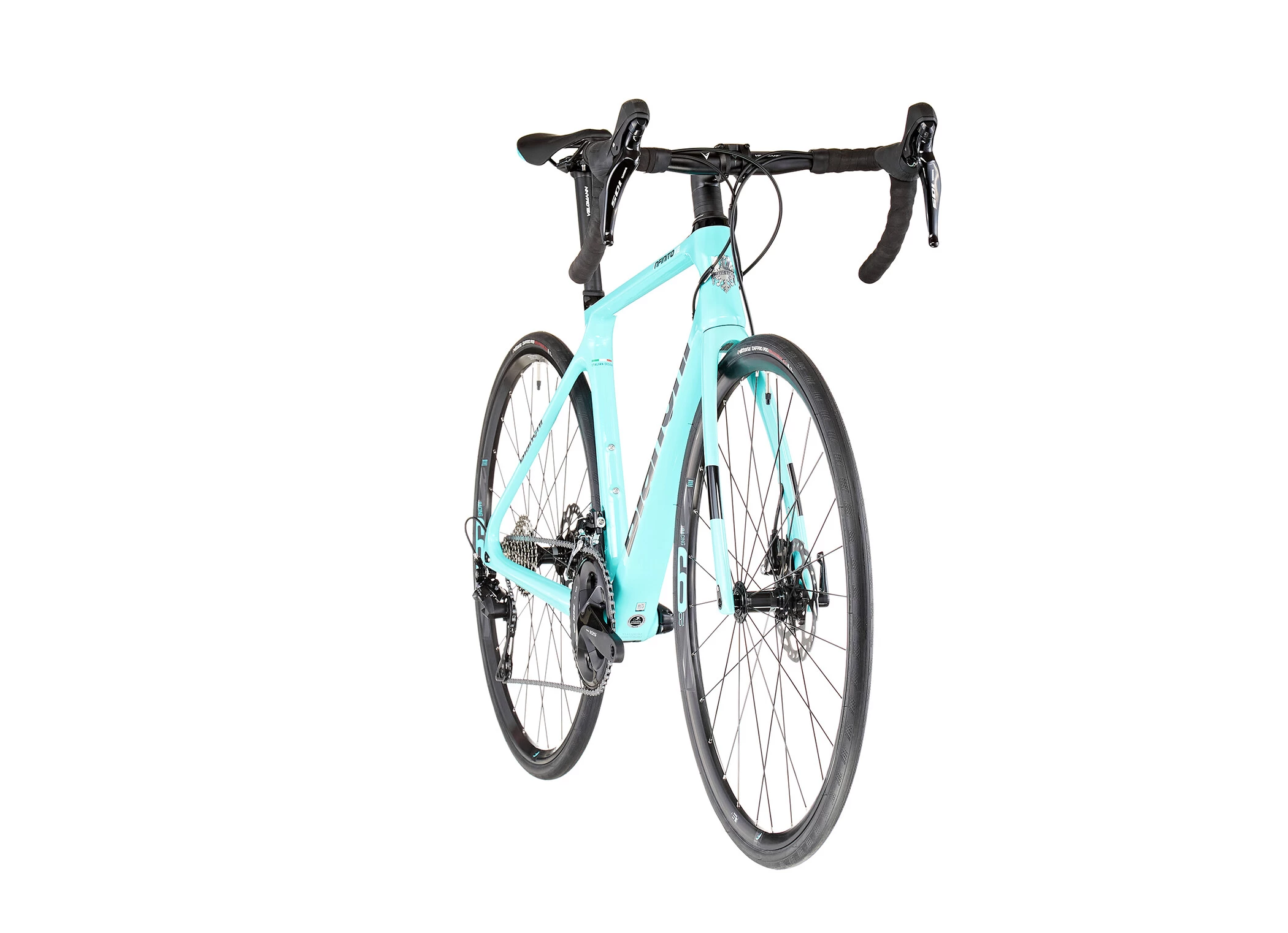 Bianchi Infinito XE Disc 105 Celeste/black Full Glossy 3 Bianchi Infinito XE Disc 105 Celeste/black Full Glossy - Image 3