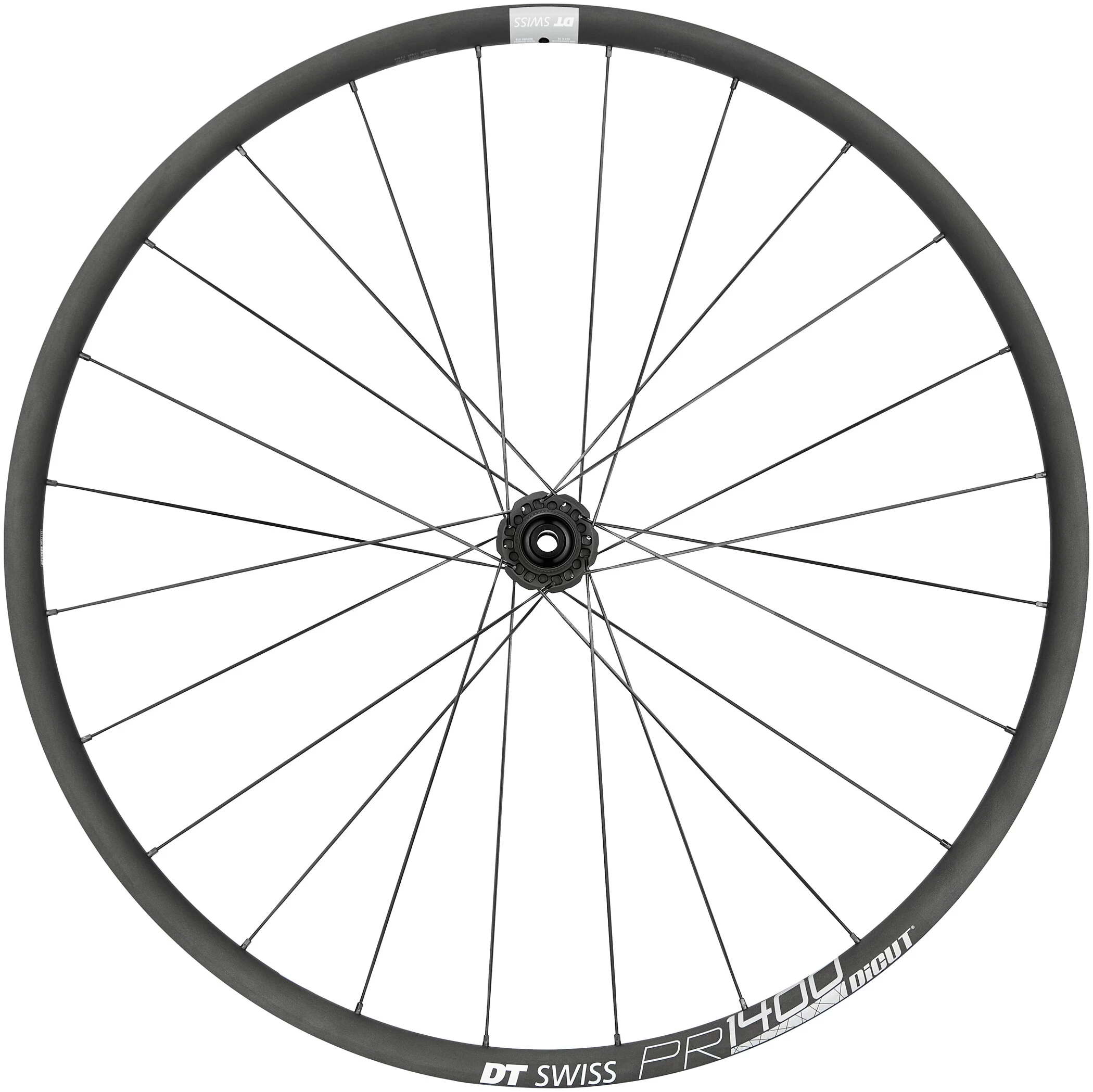 Dt-swiss DT Swiss PR 1400 Dicut DB 21 Front Wheel Alu Center Lock 100/12mm TA Graphite 1 Dt-swiss DT Swiss PR 1400 Dicut DB 21 Front Wheel Alu Center Lock 100/12mm TA Graphite