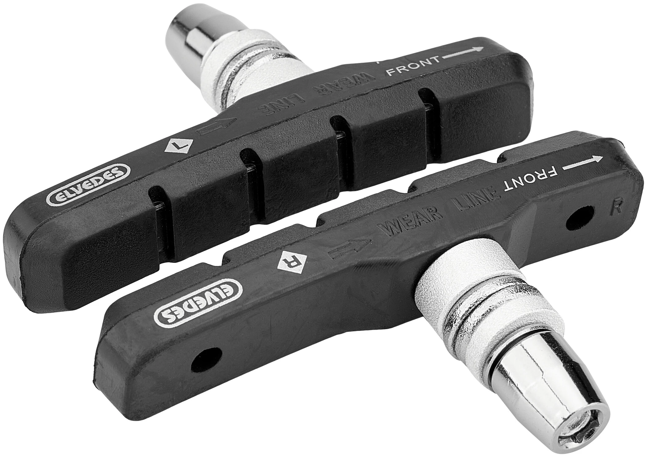 ELVEDES Rim Brake Pads 72mm For V-Brake White 1 ELVEDES Rim Brake Pads 72mm For V-Brake White