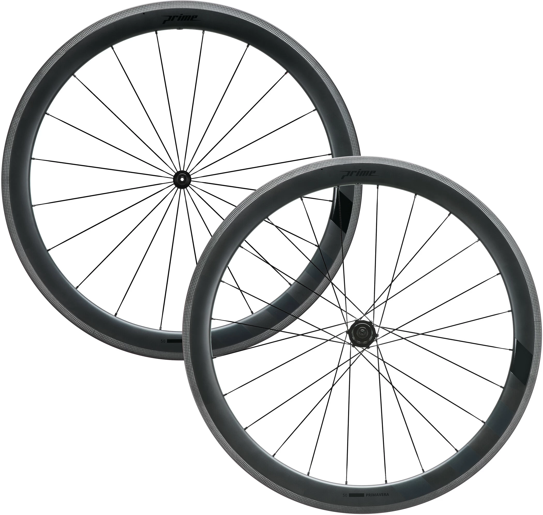 Prime Primavera 50 Carbon Rim Wheelset 28" 10/11/12-speed Black 1 Prime Primavera 50 Carbon Rim Wheelset 28" 10/11/12-speed Black