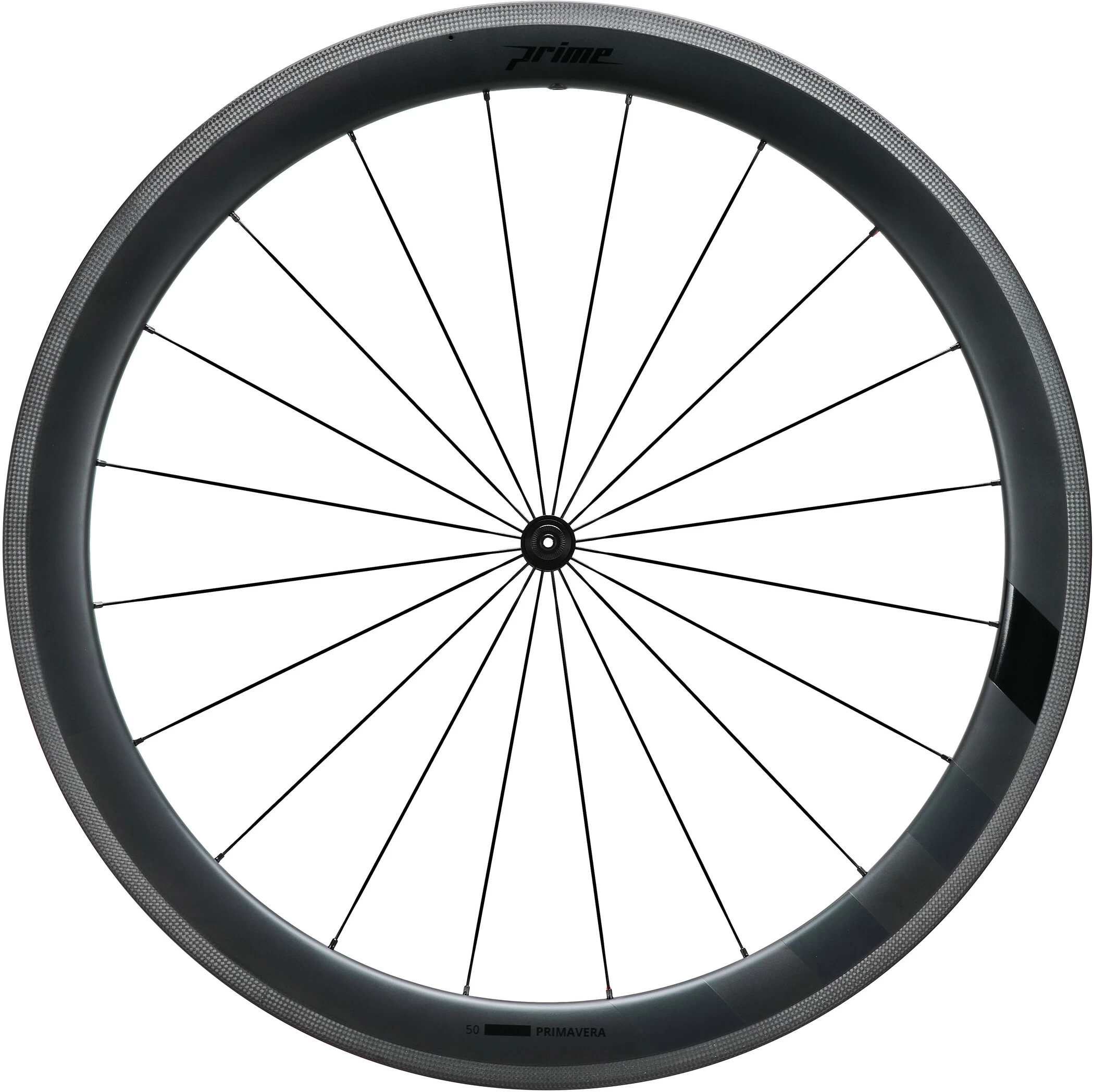 Prime Primavera 50 Carbon Rim Wheelset 28" 10/11/12-speed Black 2 Prime Primavera 50 Carbon Rim Wheelset 28" 10/11/12-speed Black - Image 2