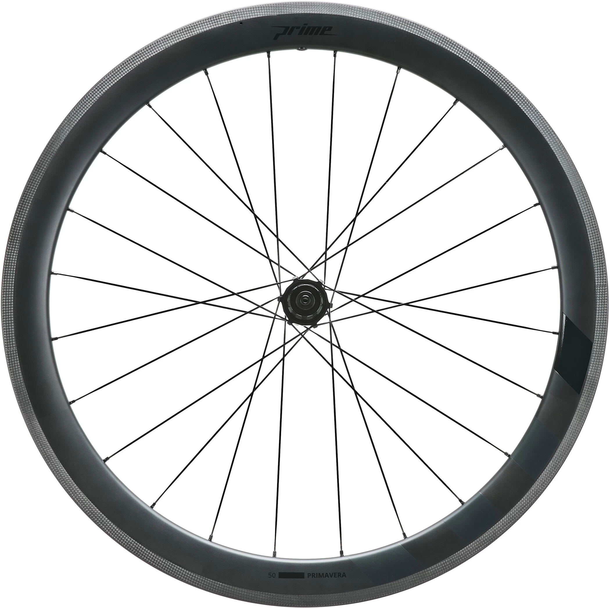 Prime Primavera 50 Carbon Rim Wheelset 28" 10/11/12-speed Black 5 Prime Primavera 50 Carbon Rim Wheelset 28" 10/11/12-speed Black - Image 5