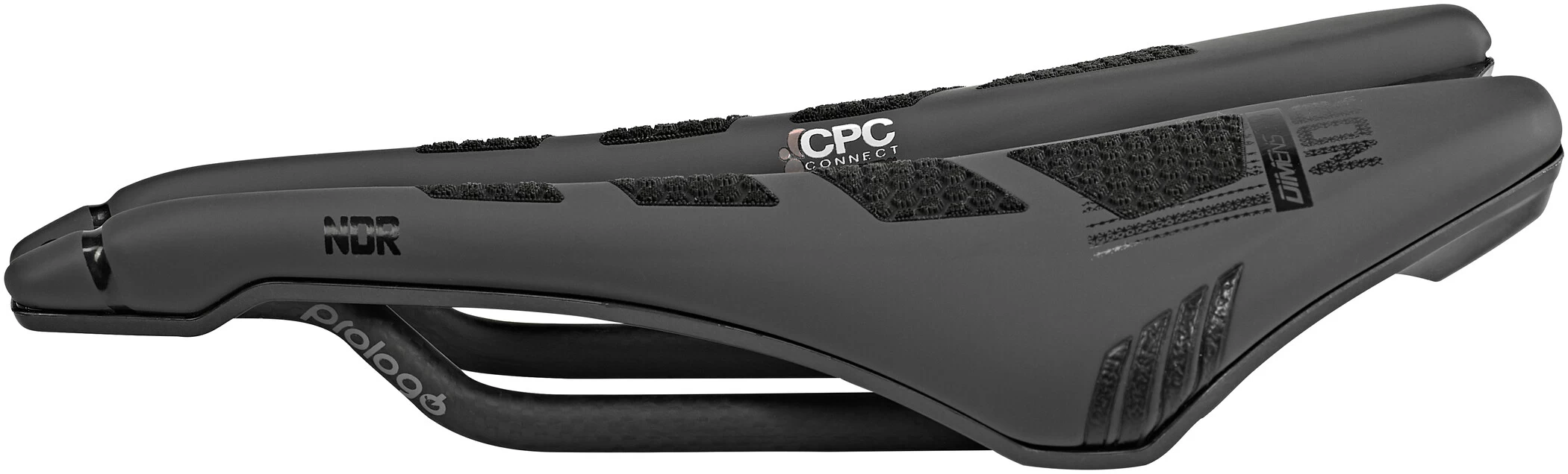 Prologo Dimension NDR 143 CPC Nack Saddle White/black 2 Prologo Dimension NDR 143 CPC Nack Saddle White/black - Image 2
