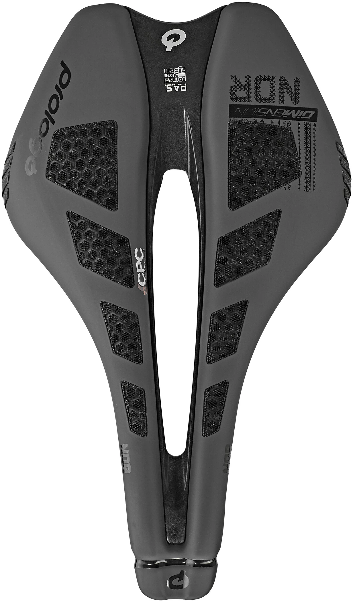 Prologo Dimension NDR 143 CPC Nack Saddle White/black 3 Prologo Dimension NDR 143 CPC Nack Saddle White/black - Image 3