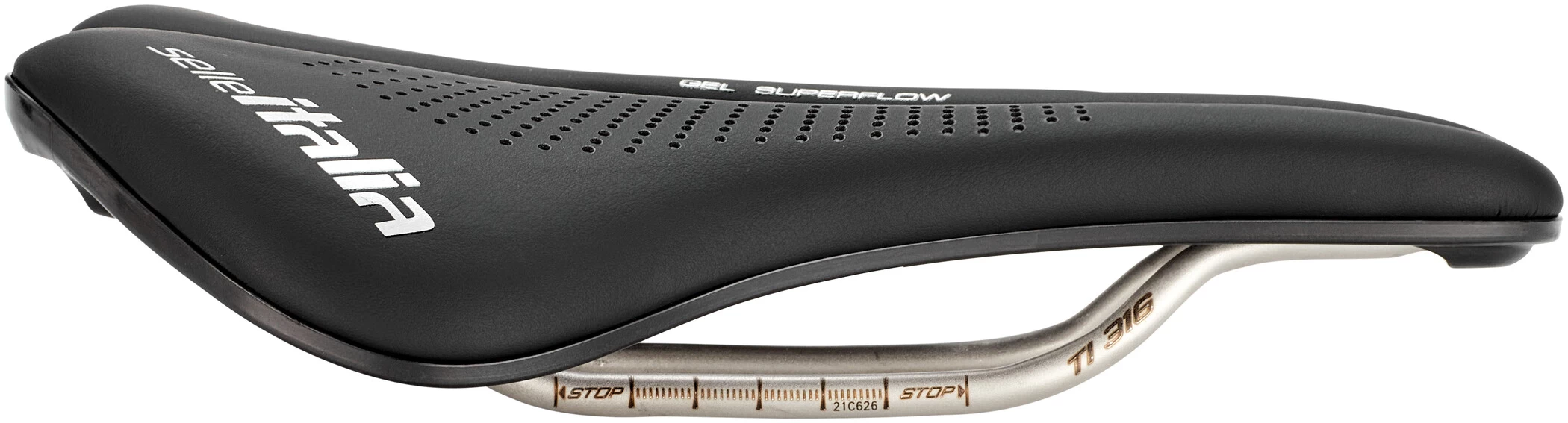 Selle Italia Max Novus EVO Boost TI316 Superflow Saddle Black 2 Selle Italia Max Novus EVO Boost TI316 Superflow Saddle Black - Image 2