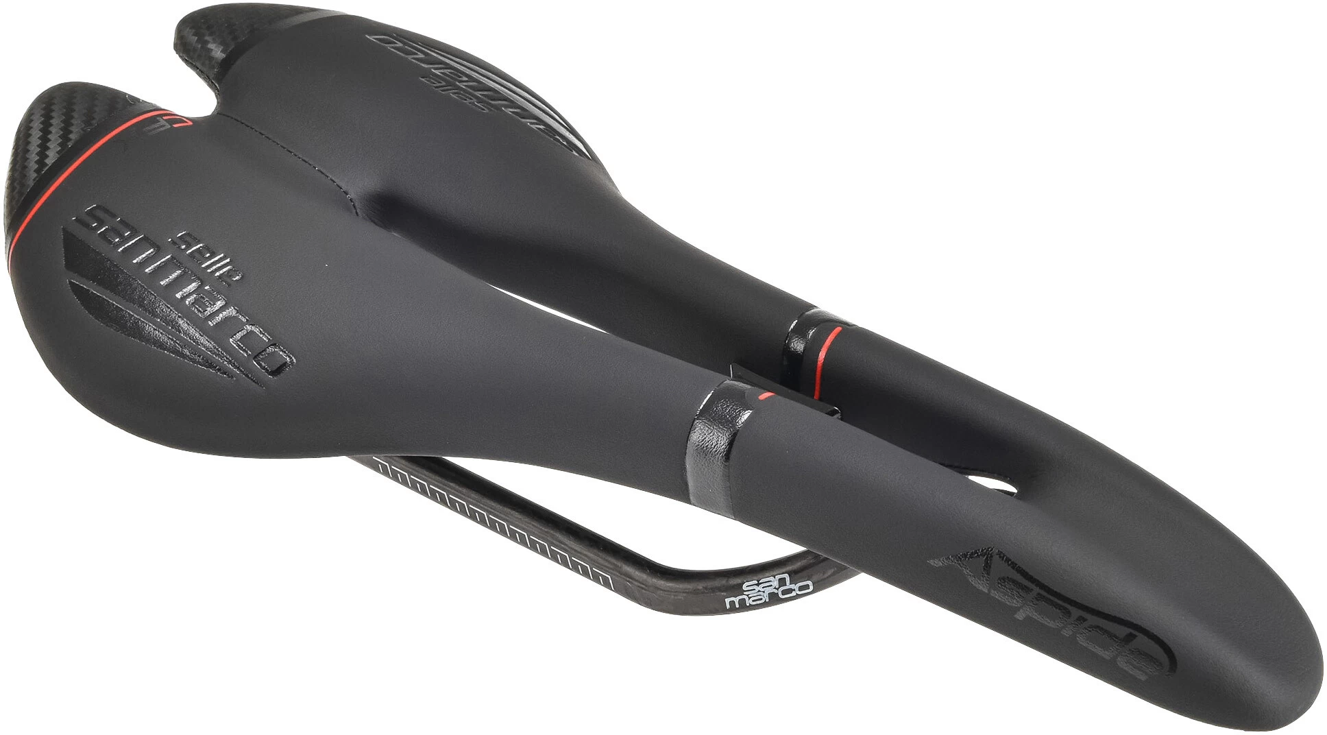 Selle San Marco Aspide Carbon FX Saddle Open-Fit Black 1 Selle San Marco Aspide Carbon FX Saddle Open-Fit Black