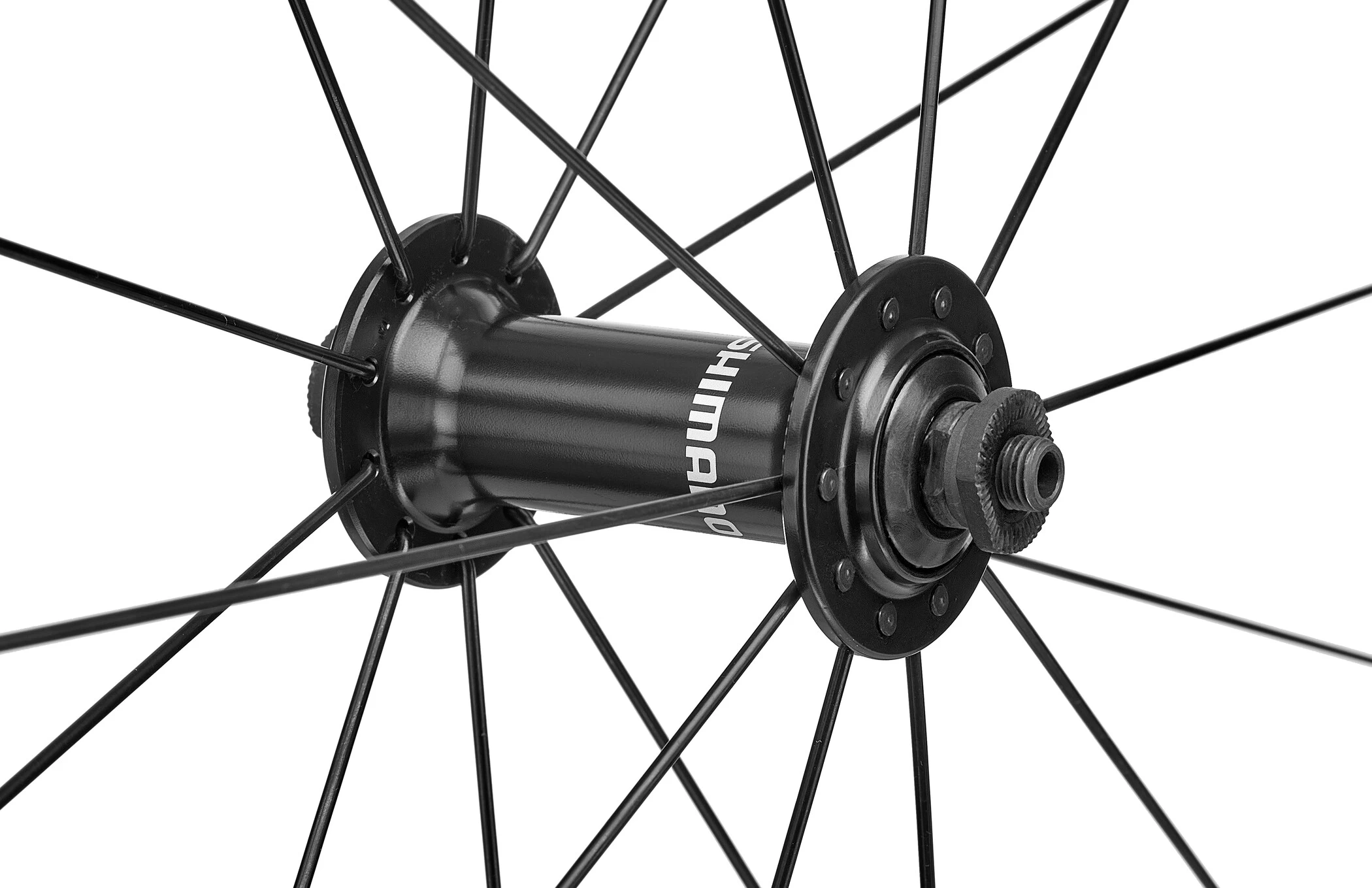 Shimano Road WH-RS100-CL Wheel Front QR 100mm Rim Brake Black 3 Shimano Road WH-RS100-CL Wheel Front QR 100mm Rim Brake Black - Image 3
