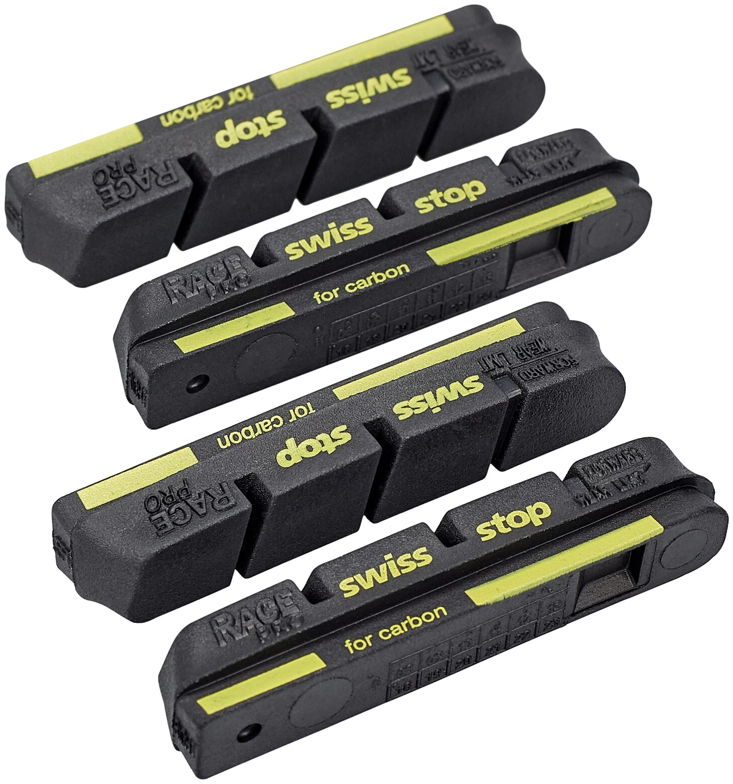 SwissStop RacePro Brake Pads For Campagnolo 10/11S Carbon Yellow 1 SwissStop RacePro Brake Pads For Campagnolo 10/11S Carbon Yellow