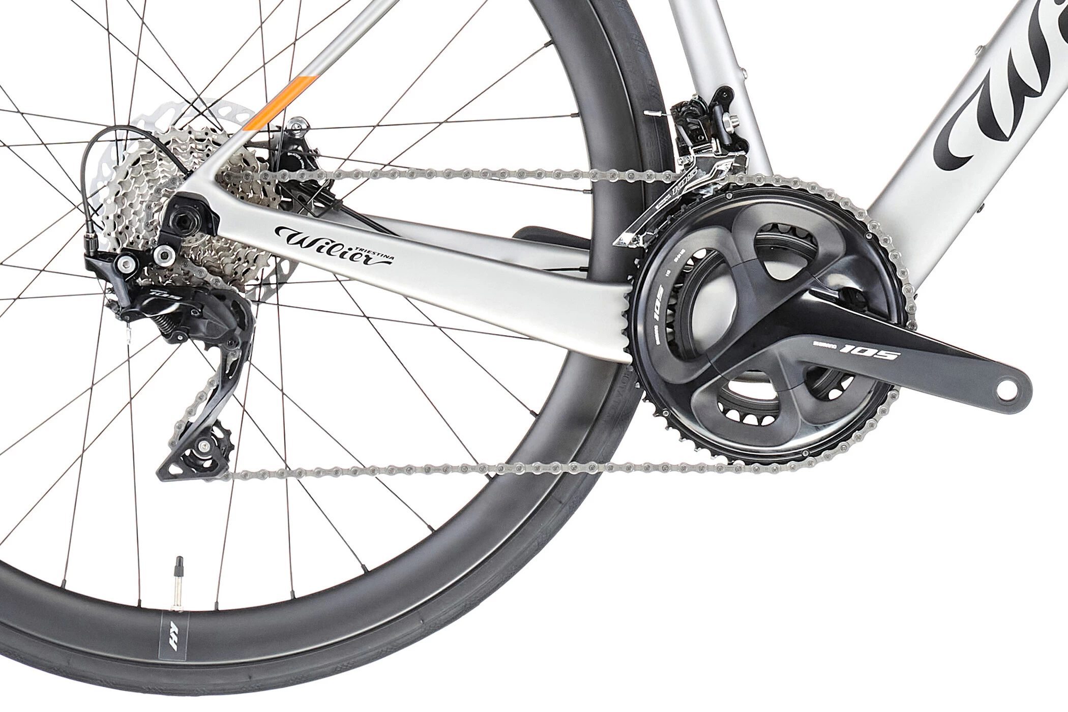 Wilier Cento1 Hybrid AIR38 Grey/black/orange/matt 6 Wilier Cento1 Hybrid AIR38 Grey/black/orange/matt - Image 6