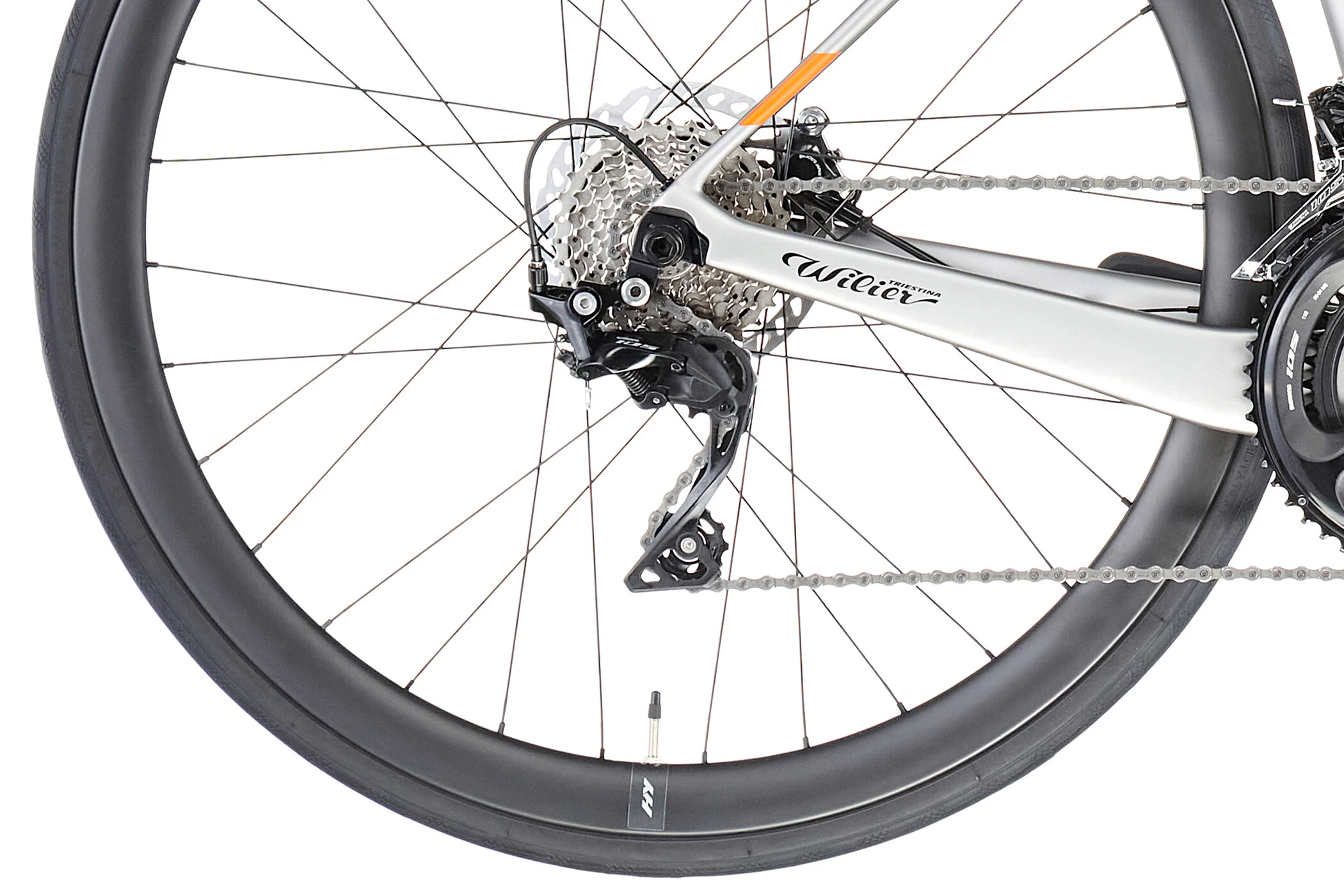 Wilier Cento1 Hybrid AIR38 Grey/black/orange/matt 7 Wilier Cento1 Hybrid AIR38 Grey/black/orange/matt - Image 7