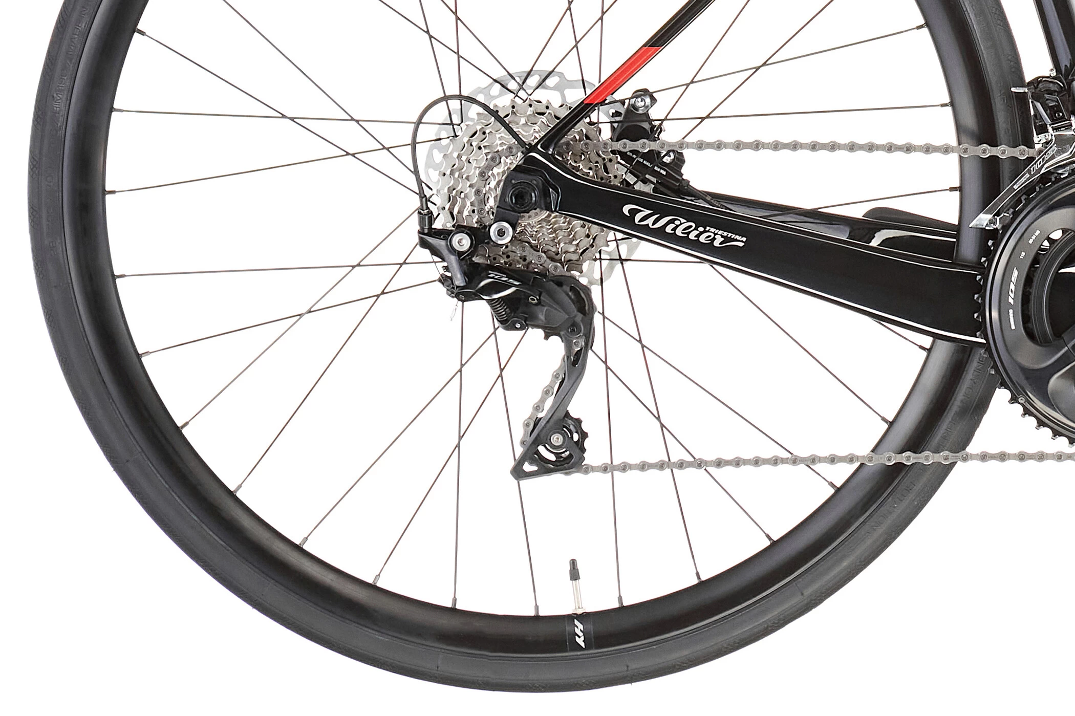 Wilier Cento1 Hybrid Flat Bar Black/grey/red/glossy 6 Wilier Cento1 Hybrid Flat Bar Black/grey/red/glossy - Image 6