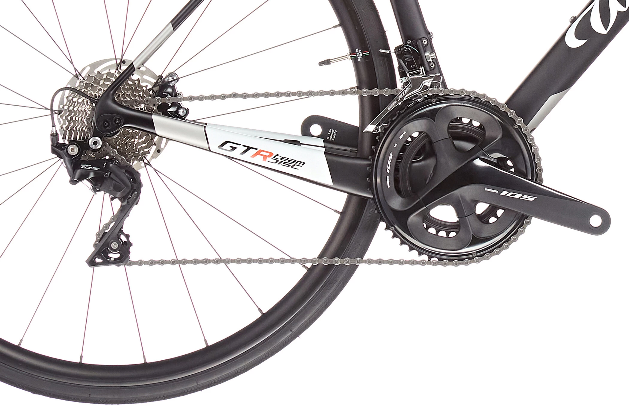 Wilier GTR Team Disc 105 Black/white Grey 6 Wilier GTR Team Disc 105 Black/white Grey - Image 6