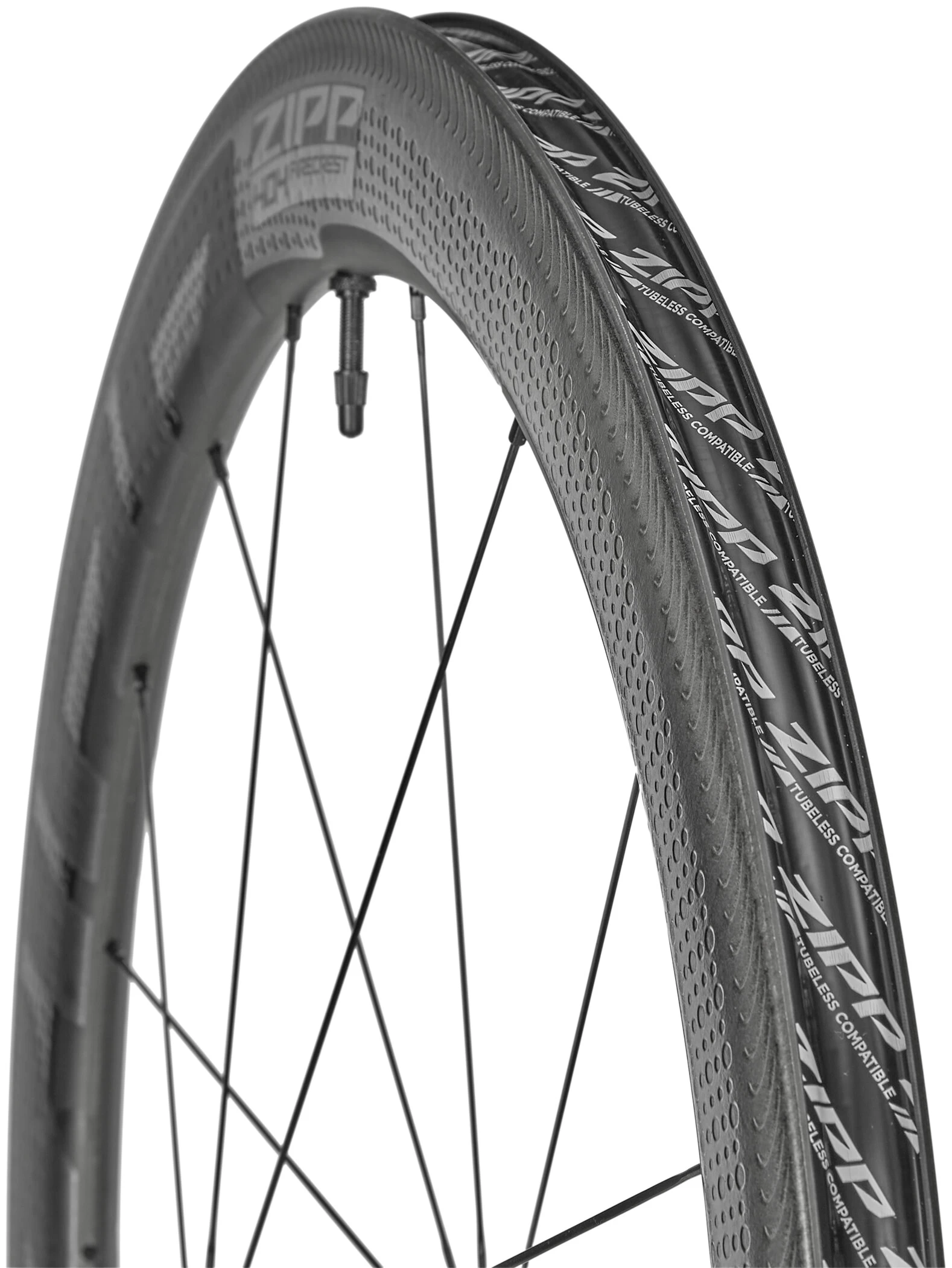 Zipp 404 Firecrest Front Wheel 28" 100mm Carbon Clincher Tubeless QR Black 2 Zipp 404 Firecrest Front Wheel 28" 100mm Carbon Clincher Tubeless QR Black - Image 2