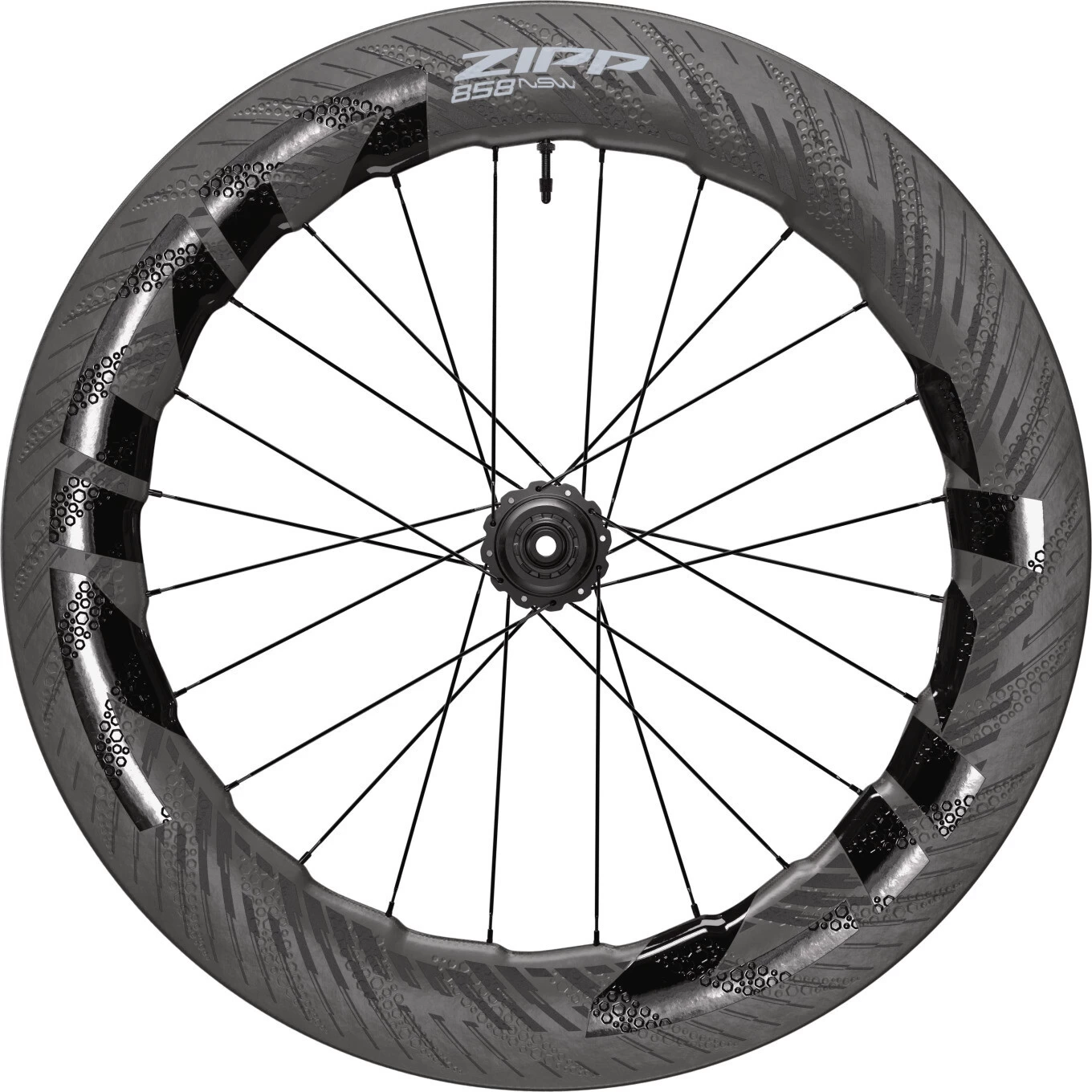Zipp 858 NSW Disc Rear Wheel 28" 12x142mm Carbon CL TLR SRAM/Shimano Road 1 Zipp 858 NSW Disc Rear Wheel 28" 12x142mm Carbon CL TLR SRAM/Shimano Road